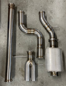 Stk street power 3.5" exhaust with removable dual tip