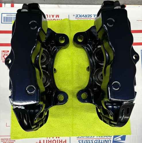 4 piston rear caliper rebuild with powder coat b5s4 rear bbk