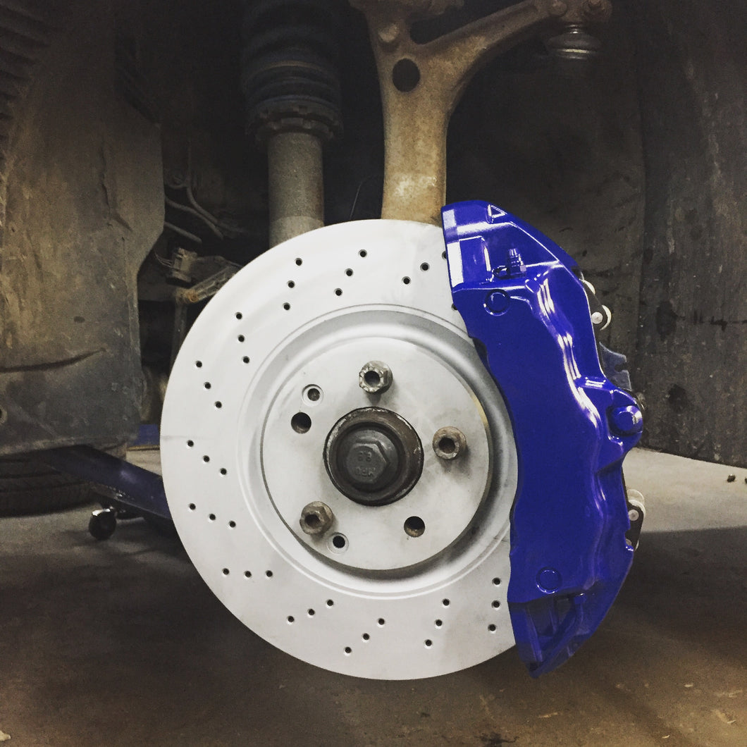 17z 6 piston b5, b6, b7 Brembo bbk with hardware, pads, new slide pins and retaining clips