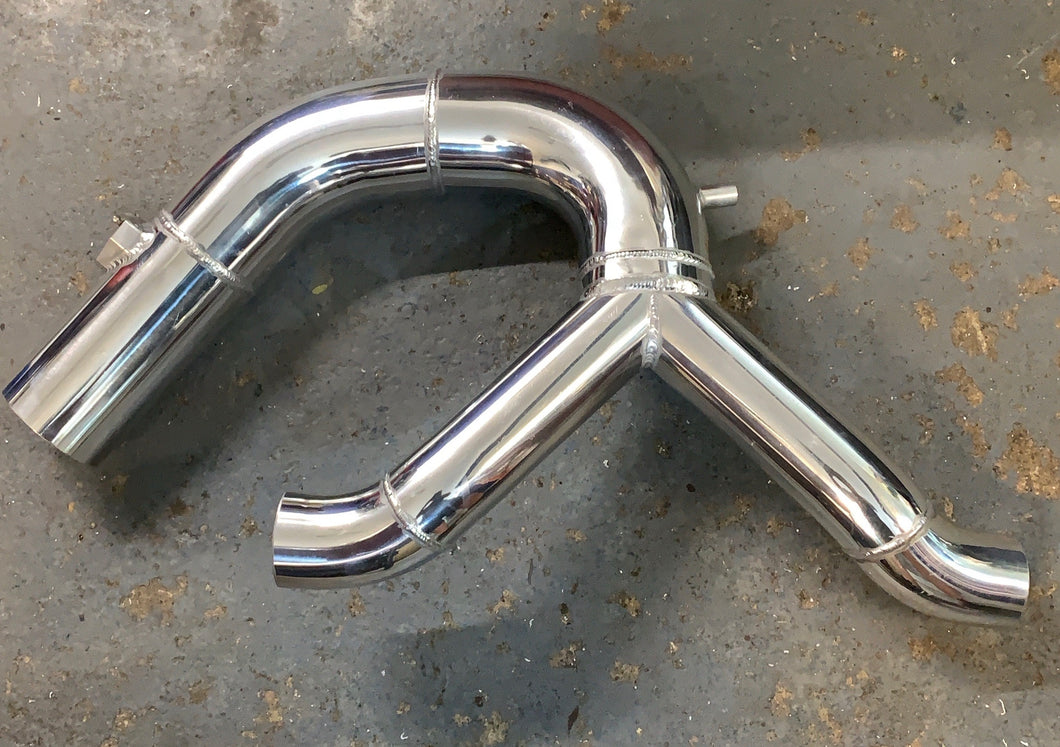 102 mm y pipe with 2.75 id inlets