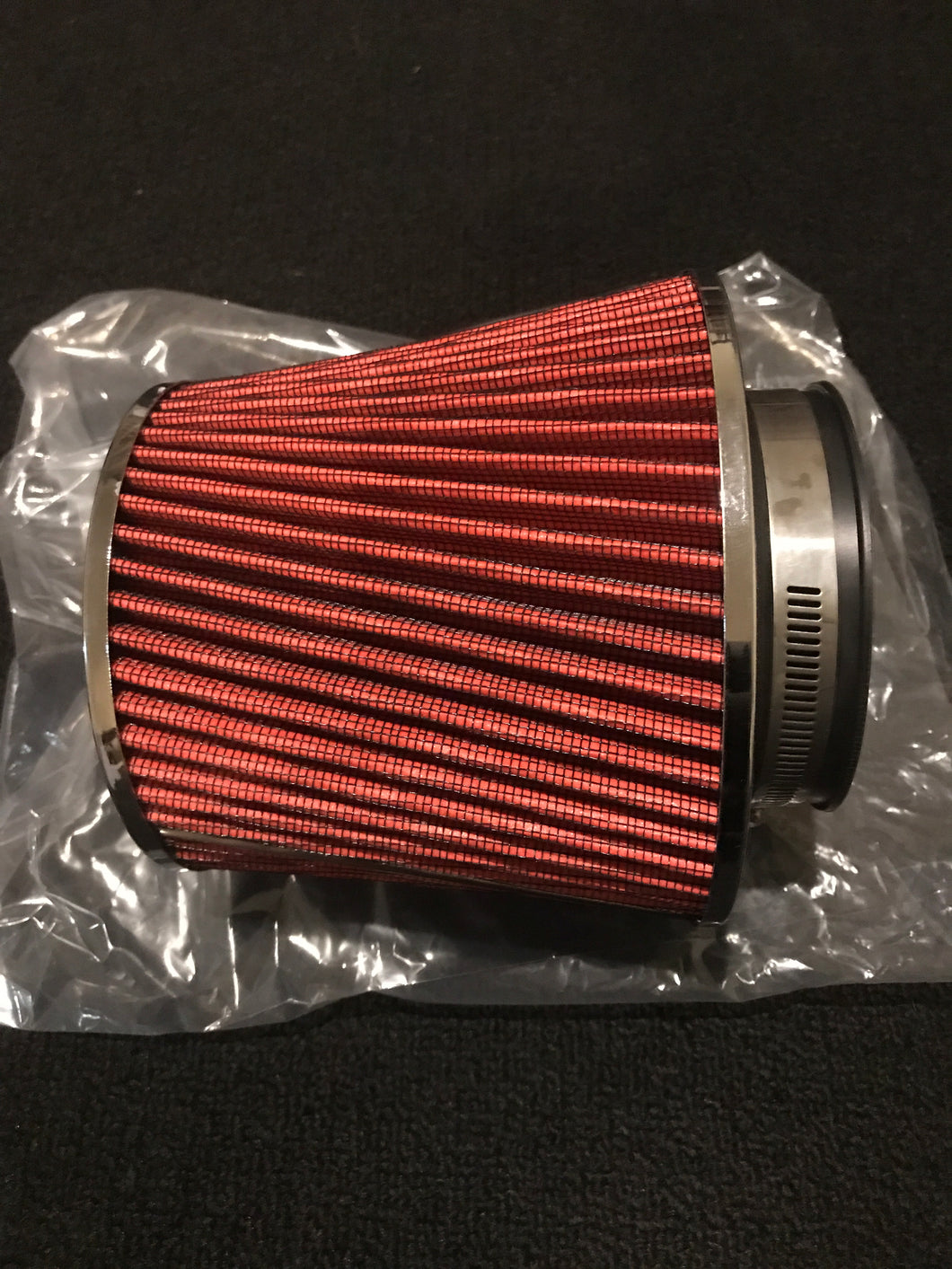 3.5” / 85 mm cone filter with clamps